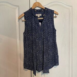 Michael Kors Blue Floral Blouse